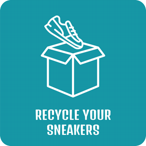Icon for shoes recycling.