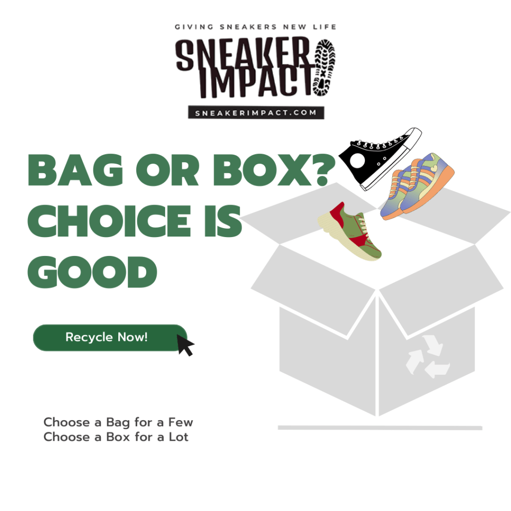 Sneaker impact bag or box choice is good.